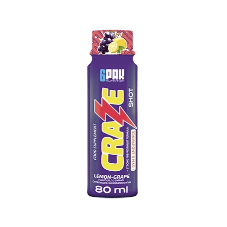 6PAK PRZEDTRENINGÓWKA CRAZE Shot - 80ml