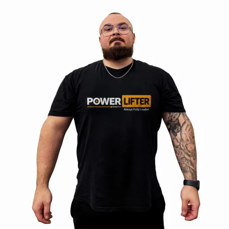 Koń-Dźwig - Koszulka Czarna - POWERLIFTER