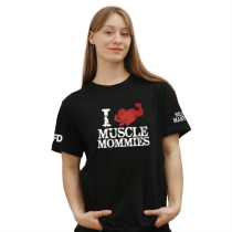 Silna Marysia - Koszulka Czarna - I LOVE MUSCLE MOMMYS