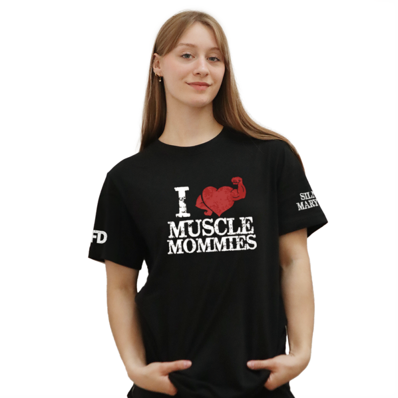 Silna Marysia - Koszulka Czarna - I LOVE MUSCLE MOMMYS