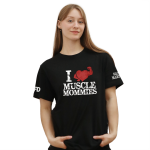 Silna Marysia - Koszulka Czarna - I LOVE MUSCLE MOMMYS