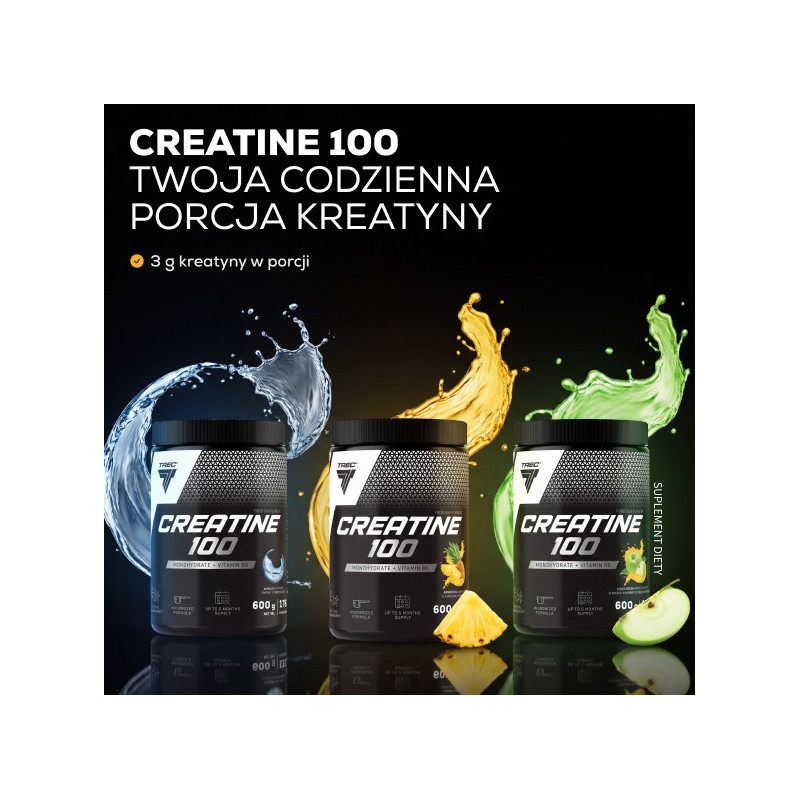 TREC Creatine 100 - 300g (monohydrat kreatyny + witamina B6)