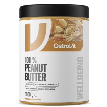 Ostrovit 100% Peanut Butter 1000g - Crunchy
