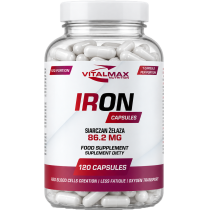 Vitalmax Iron (siarczan żelaza) - 120 kaps.