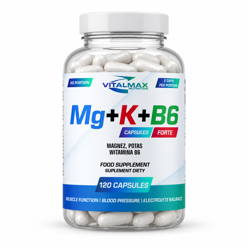 Vitalmax Mg+K+ B6 - 120 kaps.