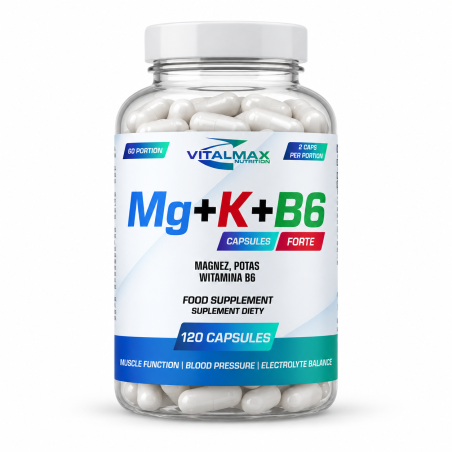 Vitalmax Mg+K+ B6 - 120 kaps.