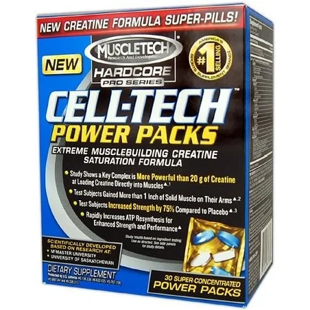 Muscletech Cell Tech Hardcore Pro Series Power Packs - 30 saszetek