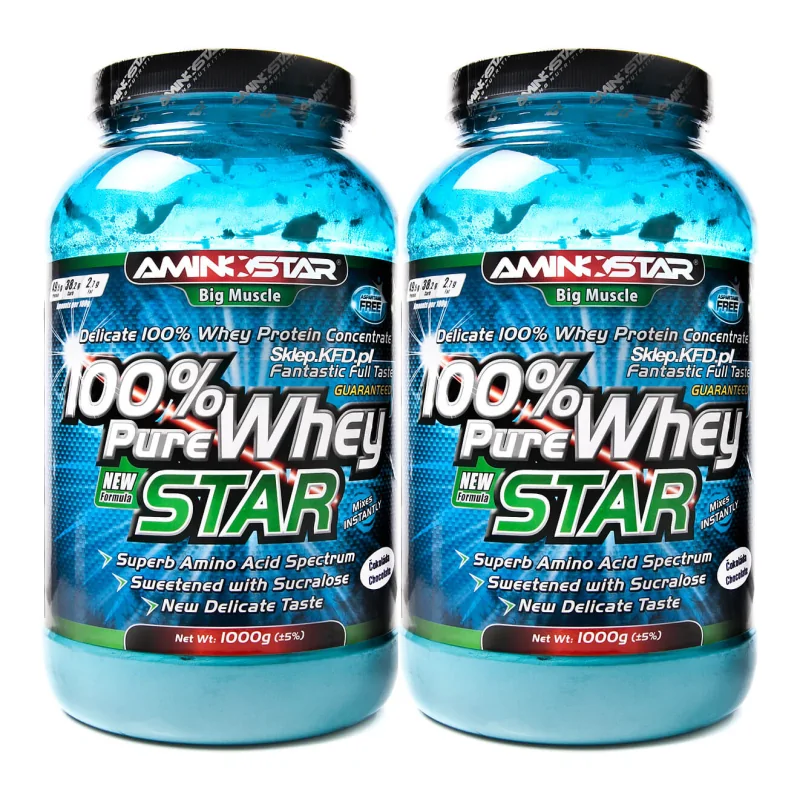 Aminostar 100% Pure Whey Star [1000g + 1000g ZA FREE]