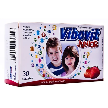 Vibovit junior truskawkowy 30 saszetek