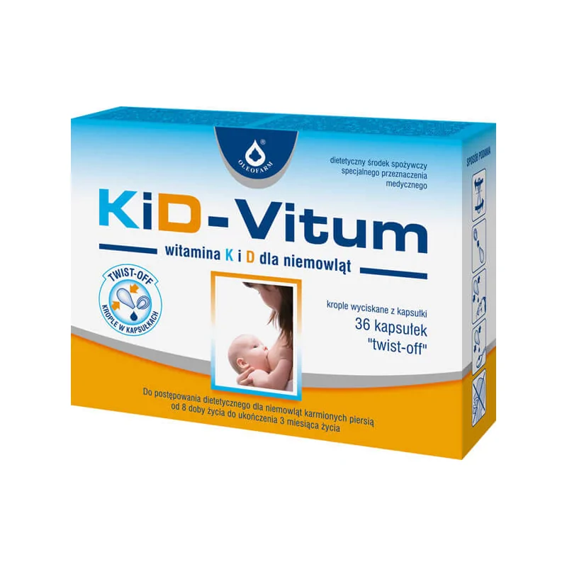 KiD Vitum Witamina K i D 36 kapsułek twist-off