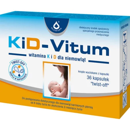 KiD Vitum Witamina K i D 36 kapsułek twist-off