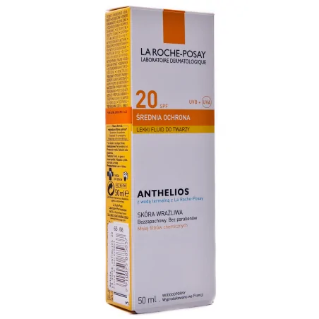 La Roche-Posay Anthelios, fluid do twarzy, SPF 20, 50ml
