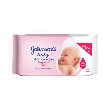 Johnson's Baby, chusteczki oczyszczające, 64 sztuki