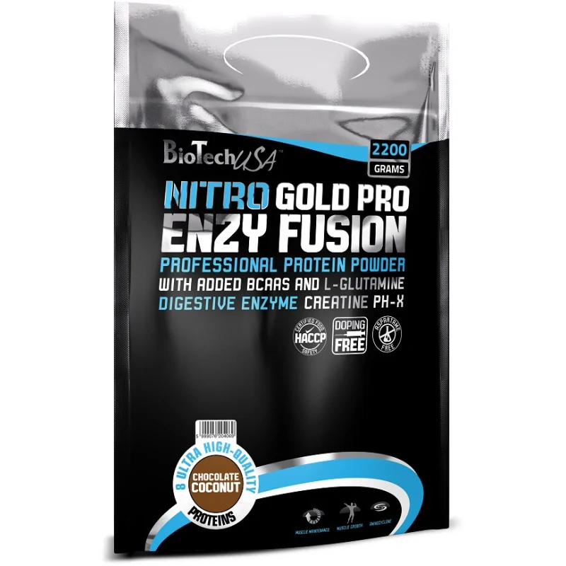 Bio Tech USA Nitro Gold Enzy Fusion - 2200g (73 porcje) - SMAKI CZEKOLADOWE