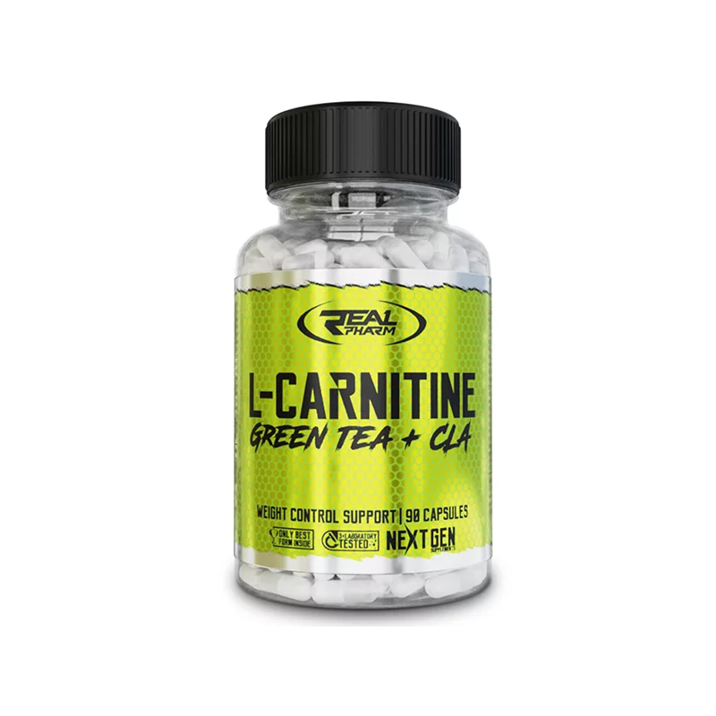 Real Pharm L-Carnitine Green Tea+CLA - 90 kaps.