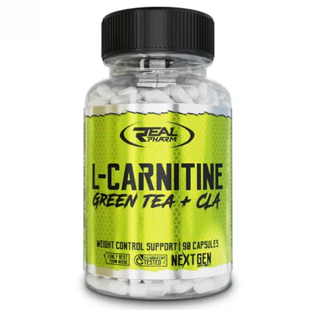 Real Pharm L-Carnitine Green Tea+CLA - 90 kaps.
