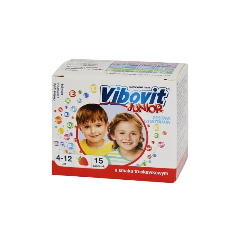 Vibovit Junior truskawkowy 15 saszetek