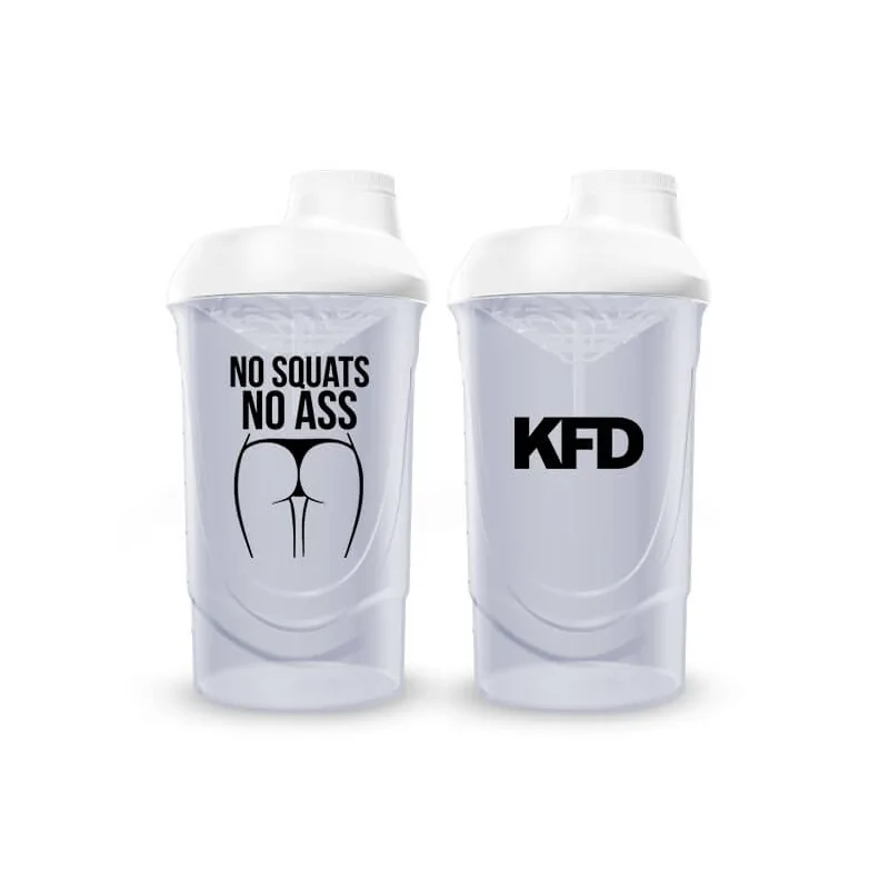 KFD Shaker PRO 600ml, biały - No Squats
