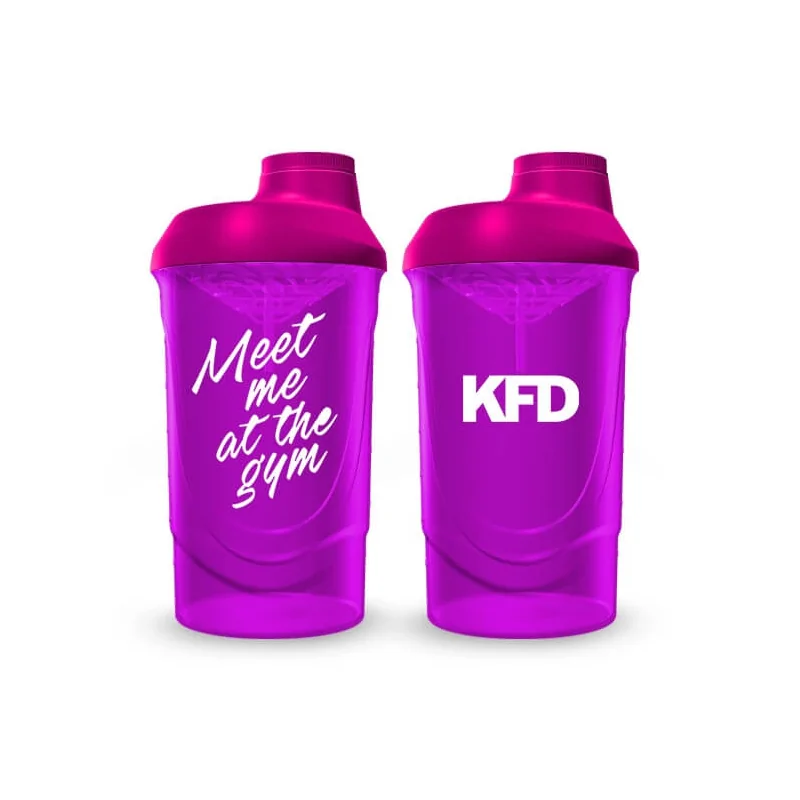 KFD Shaker PRO 600ml, różowy - Meet me at the Gym