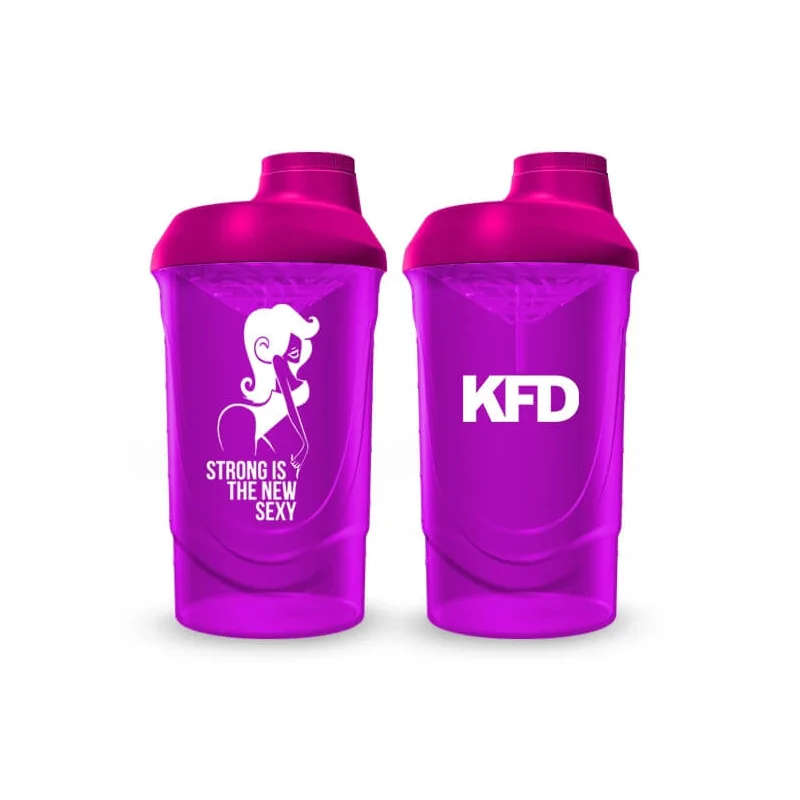 KFD Shaker PRO 600ml, różowy - Strong Sexy
