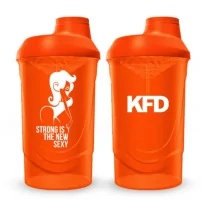 KFD Shaker PRO 600ml, pomarańczowy - Strong Sexy