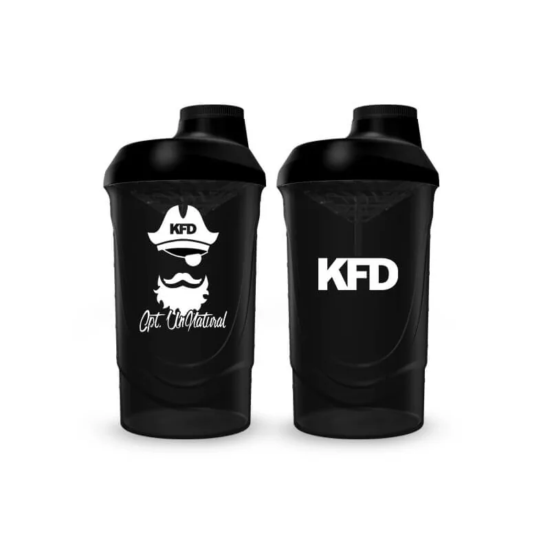 KFD Shaker PRO 600ml, czarny - Cpt. UnNatural