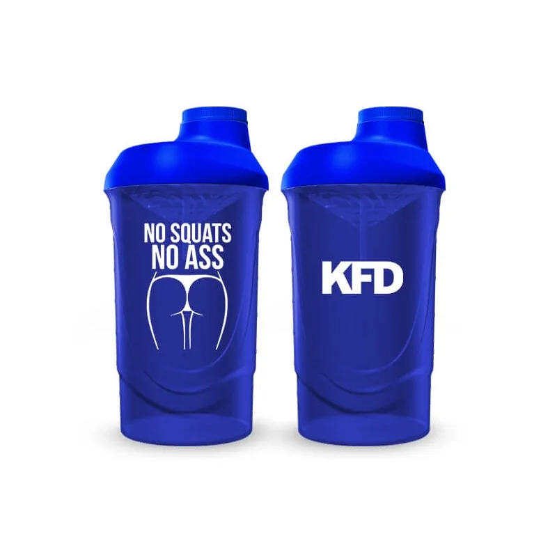 KFD Shaker PRO 600ml, niebieski - No Squats
