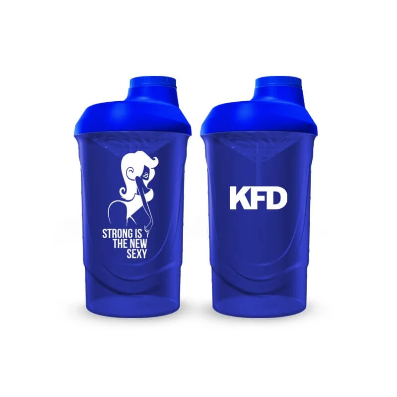 KFD Shaker PRO 600ml, niebieski - Strong Sexy