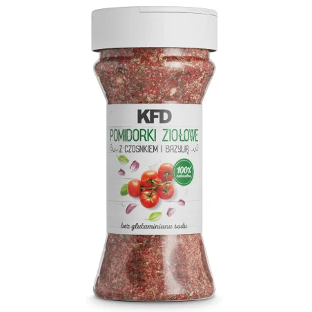 KFD - Pomidorki Ziołowe z czosnkiem i bazylią - 150g