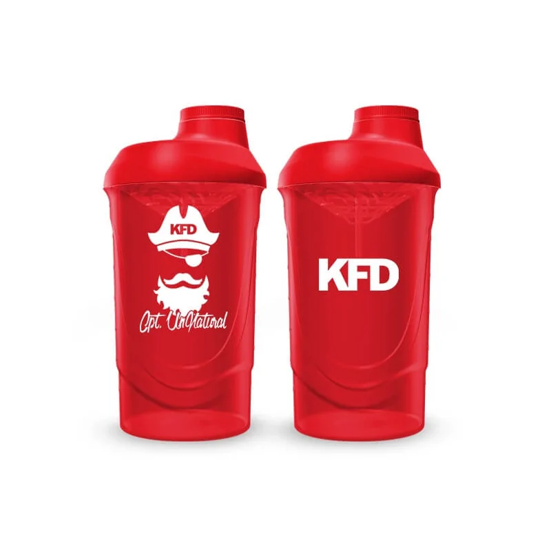 KFD Shaker PRO 600ml, czerwony - Cpt. UnNatural