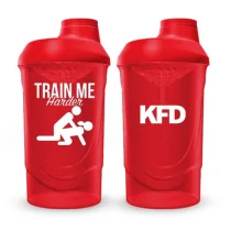 KFD Shaker PRO 600ml, czerwony - Train Me Harder