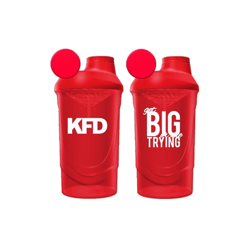 KFD Shaker PRO 600ml, czerwony - Get Big