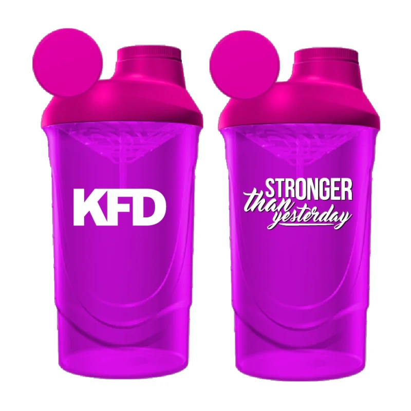 KFD Shaker PRO 600ml, różowy - Stronger Than