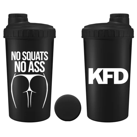 KFD Shaker PRO 600ml, czarny - No Squats
