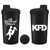 KFD Shaker PRO 600ml, czarny - Personal trainer