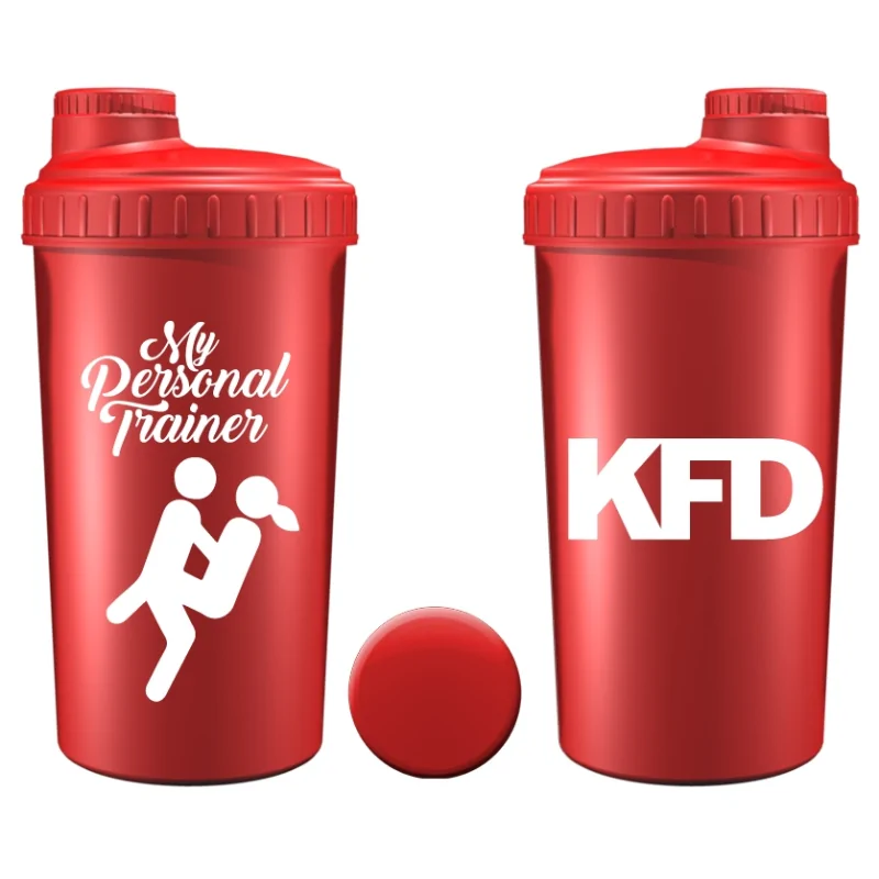 KFD Shaker PRO 600ml, czerwony - Personal Trainer