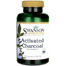 Swanson Activated Charcoal 260mg - 120 kaps.