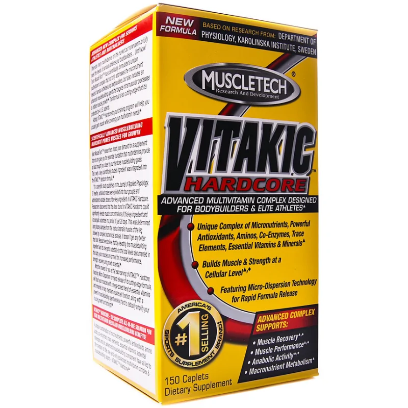MUSCLETECH - Vitakic Hardcore 150 kaps.