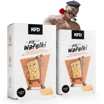 2xKFD Fit Wafelki o smaku arachidowym z orzechami - 65 g