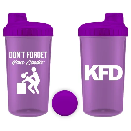 KFD Shaker PRO 700ml, fioletowy - Dont forget your cardio