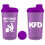 KFD Shaker PRO 700ml, fioletowy - Dont forget your cardio