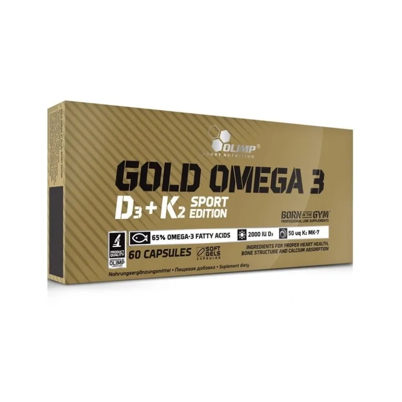 OLIMP Gold Omega 3 D3+K2 - 60 kaps.